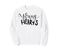 Tendance Typographie de Script Young Hearts pour Les Jeunes Amoureux Sweatshirt