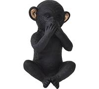 Singe De La Sagesse En Resine Version Parole - Noir/or - TENDANCE