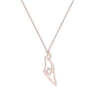 Tendance Vintage Creux Israël Carte Colliers, Collier Ras Du Cou Chaîne Drapeau Bijoux, Gothique Rave Party Colliers, Mère Patrie Contour Colliers, Bijoux Accessoires Pour Femmes Hommes Unisexe Fi