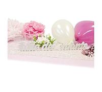 Tendances Fêtes - DÉCO Bois Lettres Table des Enfants 50X6CM Blanc