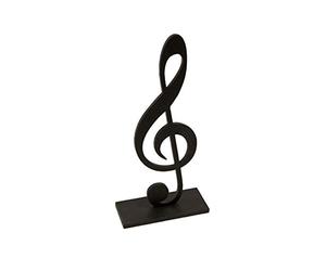 Tendances Fêtes - DÉCO TABLE NOTE DE MUSIQUE BOIS 9X18X4CM NOIR