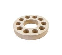 Tendances Fêtes - SUPPORT BOIS MDF ROND 10 TUBES À ESSAI 16.2X2.5CM