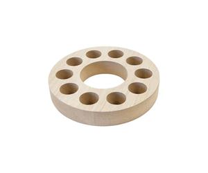 Tendances Fêtes - Support Bois MDF Rond 10 Tubes À ESSAI 16.2X2.5CM