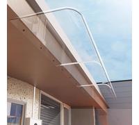 Tende da Sole per finestre Esterne, Tenda da Sole per Ingresso Porta Riparo dalla Pioggia Esterna in policarbonato Trasparente, Protezione UV Pioggia Neve Tenda da Sole per Porta p