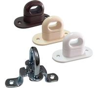 TENDEEVOLUTION Attache Papillon pour Œillet Ovale en PVC ou Acier Galvanisé, idéal pour Bâche avec Œillets. Fermoir Tourniquet pour Œillet de Bâche Imperméable (PVC BLANC)