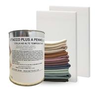 TENDEEVOLUTION Colle au Pinceau ou à la Spatule Résistante aux Hautes Températures de 850 grammes. Colle pour Tissus Élastique pour Tapisserie, Tissu de Plafond de Voiture, Bois, Similicuir et Mousse