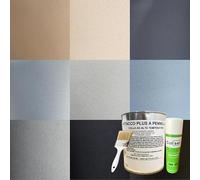TENDEEVOLUTION Kit Ciel de Toit Voiture avec Colle en Spray ou Pinceau, Tissus Ciel de Toit Voiture avec Mousse Assortie (Beige a Velours, 1,50 X 2,50 Mètres + 1 Colle (Pinceau inclus)