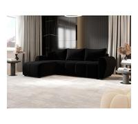 Tendencio Canapé d’Angle Convertible MOLIA (Noir)