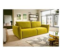Tendencio Canapé Droit Convertible 3 Places ISSORIA - Tissu (Jaune)