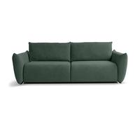 Tendencio Canapé Droit Convertible 3 Places ISSORIA - Tissu (Vert)
