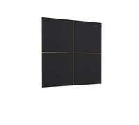 Tendencio Gamme Selena - Ensemble TV Mural Design Bois & Panneaux Décoratifs (1, 145,6 × 145,6 cm)
