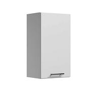 Tendencio Lila - Meuble de Cuisine Haut 40 cm 1 Porte Blanc Mate