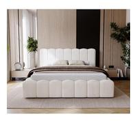 Tendencio Lit BOSTIA en Velour avec Coffre de Rangement (160x200)