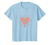 Tender Hearted : Je suis très vulnérable RN Emotional Art T-Shirt, Enfant, Bleu Céleste, 12 Ans