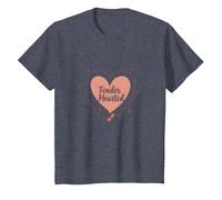 Tender Hearted : Je suis très vulnérable RN Emotional Art T-Shirt, Enfant, Bleu Chiné, 8 Ans