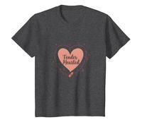Tender Hearted : Je suis très vulnérable RN Emotional Art T-Shirt, Enfant, Chiné Foncé, 3 Ans
