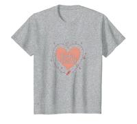Tender Hearted : Je suis très vulnérable RN Emotional Art T-Shirt, Enfant, Gris Chiné, 10 Ans