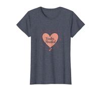 Tender Hearted : Je suis très vulnérable RN Emotional Art T-Shirt, Femme, Bleu Chiné, XL