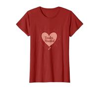Tender Hearted : Je suis très vulnérable RN Emotional Art T-Shirt, Femme, Canneberge, 3XL