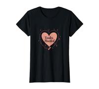 Tender Hearted : Je suis très vulnérable RN Emotional Art T-Shirt, Femme, Noir, M