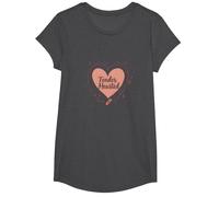 Tender Hearted : Je suis très vulnérable RN Emotional Art T-Shirt, Fille, Chiné Foncé, M