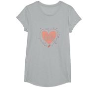 Tender Hearted : Je suis très vulnérable RN Emotional Art T-Shirt, Fille, Gris Chiné, XS