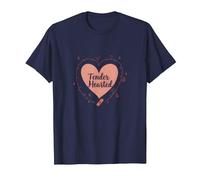 Tender Hearted : Je suis très vulnérable RN Emotional Art T-Shirt, Homme, Bleu Marine, 6XL