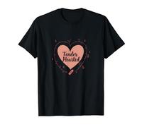 Tender Hearted : Je suis très vulnérable RN Emotional Art T-Shirt, Homme, Noir, 4XL