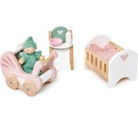 Tender Leaf 7508156 - Coin des enfants, Dovetail Nursery Set, Meubles de maison de poupées, bois, 7 pièces