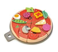 Pizza rouge, vert, beige TU