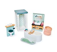 Tender Leaf Toys Mobilier pour poupée Salle de bain en bois