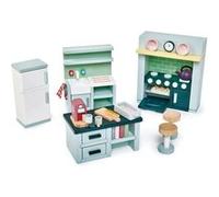 Tender Leaf Toys – Maison de poupée cuisine junior – 22 pièces – Vert G