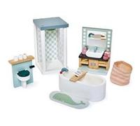 Tender Leaf Toys Mobilier pour poupée Salle de bain en bois