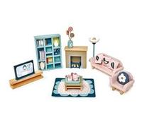 Tender Leaf Toys - Salon pour maison de poupée Sitting Room (TL8154) Rose pour enfants