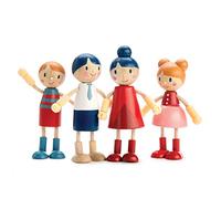 Tender Leaf Toys famille de poupées de maison de poupée 4 pièces Multicolore G