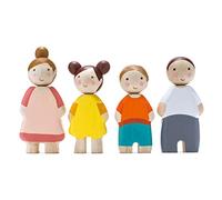 Tender Leaf Toys Meubles de Poupées: Famille DE POUPÉES 'The Leaf' 5x3,5x10,5, 4 pièces, en Bois, en boîte 13,8x3,6x25,8cm, 3+