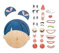 Tender Leaf Toys puzzle ''comment ça va'' face bois 32 pièces Multicolore G