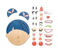 Tender Leaf Toys puzzle ''comment ça va'' face bois 32 pièces Multicolore G