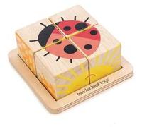 Tender Leaf Toys Puzzle en bloc Coccinelle en bois junior 10 x 10 cm Multicolore G