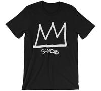 TENDERNESS Samo JeanMichel Basquiat Crown and Tag T Shirt Pop Art NYC Street Art 1980S Black Black L