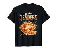 Tenders de Poulet Amusants et croustillants rétro années 80 90 70 T-Shirt