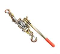 Tendeur à cliquet à double crochet pour serrage de câble en acier pour l'installation de ligne électrique, le gréement de construction et les tâches de gestion des câbles (double ligne 2T)