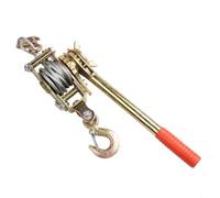 Tendeur à cliquet robuste pour câble métallique - Extracteur de câble manuel livré avec double crochets pour la construction de lignes électriques - Treuil manuel en acier au carbone pour le levage et