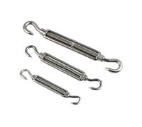 Tendeur à vis, Dispositif de Tension de câble métallique, tendeur en acier inoxydable 304, crochets et yeux de gréement M4-M24(CC Type,M10 (1Pcs))