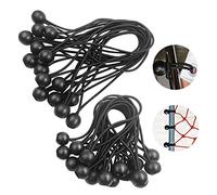 Tendeur Bache,Tendeur Boule Elastique Noir,30 Pièces Tendeur Élastique | pour Pavillon,Bâche,Tente,Rideaux Harnais d’Extension 150mm and 200mm