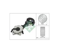 Tendeur, courroie trapézoïdale à nervures INA 534 0425 10