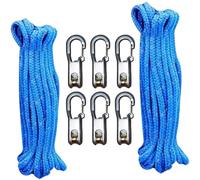 Tendeur de câble à came - Tendeur de corde avec boucle de verrouillage, ajusteur de paracorde avec mousqueton, attache rapide pour camping et bateau (B)