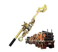 Tendeur de câble métallique - 56 cm - En acier - Kit de câble métallique - Double crochet robuste pour l'agriculture, l'industrie, le jardin, la construction, les tâches et les projets en plein air