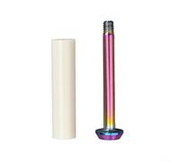 Tendeur de chaîne 10 mm TC4 Ti alliage avec manchon en porcelaine M5 x 0,8 pour pièces de vélo pliables Brompton finition grise multicolore