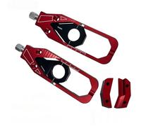 Tendeur de chaîne Accessoires de moto adaptés à la BMW S1000RR 2009-2018 2019-2023, blocs d'essieu de roue arrière, ajusteurs de chaîne à billettes(S1000RR 19-23 Red)